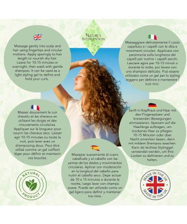 99% Natural ALOE VERA GEL for HAIR - CASTOR ARGAN BERGAMOT & LAVENDER OILS - 100 g by NATURE'S INTERVENTION Moisturizes and Nourishes Scalp and Hair. Promotes Hair Growth - Buy Online on GoSupps.com