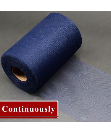 Navy Blue Tulle Fabric Rolls - 6 Inch by 200 Yards - DIY Tutu, Bow, Baby Shower, Wedding Decor - Craft Supplies - Buy Online on GoSupps.com