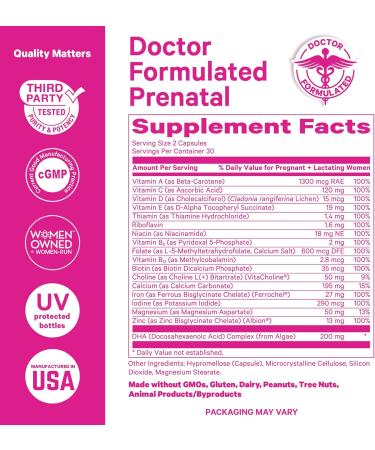 Pink Stork First Trimester Essentials Supplement Bundle - Total Prenatal Vitamin + DHA and B6 Ginger Electrolyte Capsule for Morning Sickness Pregnancy Must Have - Buy Online on GoSupps.com