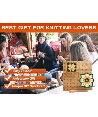 Bamboo Wooden Knitting Board - 11.8 Inches | Handcrafted Stainless Steel Pins for Crochet Projects - Buy Online on GoSupps.com