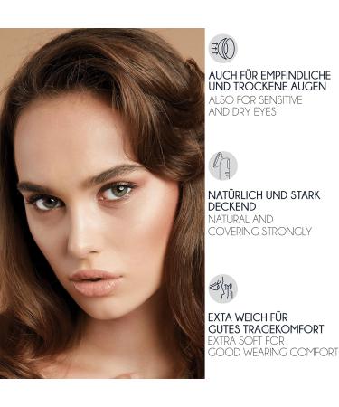Iconic Jade Colored Contact Lenses - Monthly Wear Lush Green Natural Look - 1 Pair | International Shipping Available - Buy Online on GoSupps.com