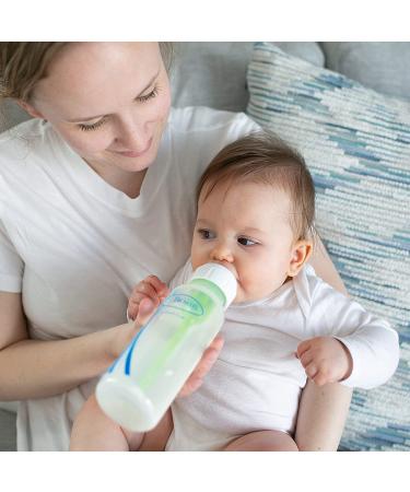 Dr. Brown's Natural Flow Anti-Colic Options+ Narrow Baby Bottles 8 oz/250 mL - Level 1 Slow Flow Nipple - 4 Pack - 0m+ - Clear - Buy Online on GoSupps.com