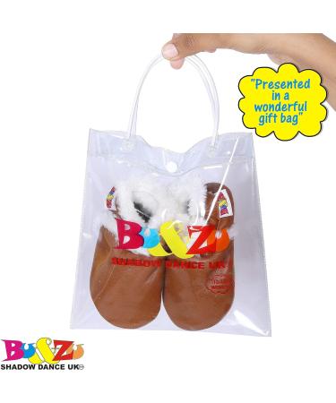 SHADOW DANCE UK Baby Shoes | Soft Sole Toddler Shoes for Boys and Girls | New Born Leather Winter Booties - Size 31 Tanwinter (6-12 Months) - Buy Online on GoSupps.com