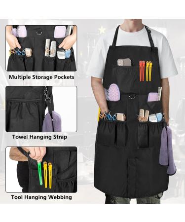 Buy Adjustable Barber Apron | Water-Resistant Hair Stylist Apron with Pockets | Bleach-Proof Salon Apron for Men & Women - Buy Online on GoSupps.com