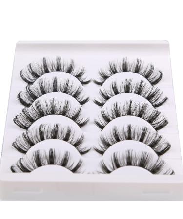 Buy 3D Faux Mink Russian Strip Lashes | Natural Look Wispy & Fluffy Volume | International Shipping Available - Buy Online on GoSupps.com
