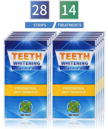 Teeth Whitening Strips 14 Treatments - Reduced Sensitivity Whitening Kit - Buy Online on GoSupps.com