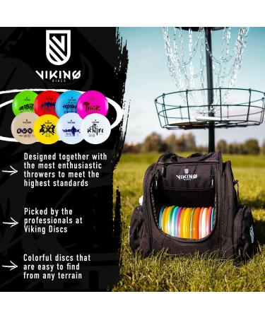 Viking Discs 8-Disc Set - Premium Ground Plastic Disc Golf Equipment Bulk Set - Buy Online on GoSupps.com