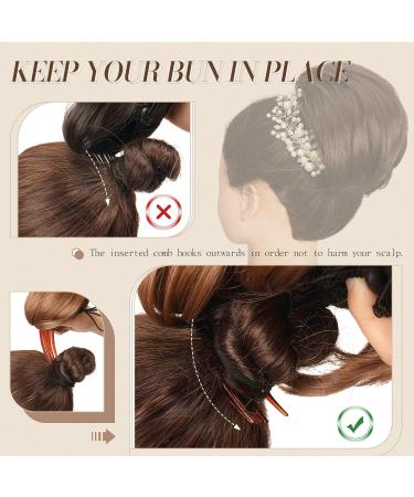 Feshfen Synthetic Hair Part Dutt with Comb | Short Hair Ponytail Chignon Extensions for Women - Black & Brown - Buy Online on GoSupps.com