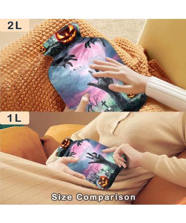 Naanle Halloween Pumpkins Hot Water Bottle | 1L Handfoot Warmer for Pain Relief | MITED Transparent Heat Therapy Bags - Buy Online on GoSupps.com