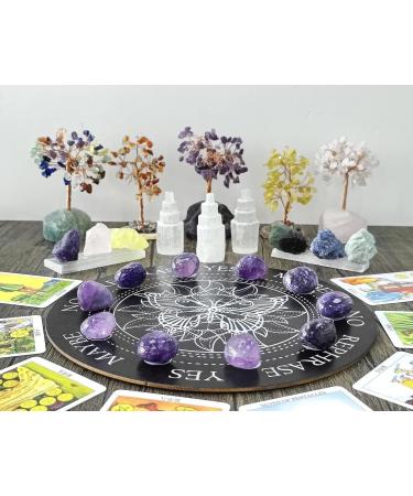 Amethyst Crystal Stones 100g - Natural Irregular Polished Gemstones for Reiki Energy, Vase Filler & Decor - Buy Online on GoSupps.com