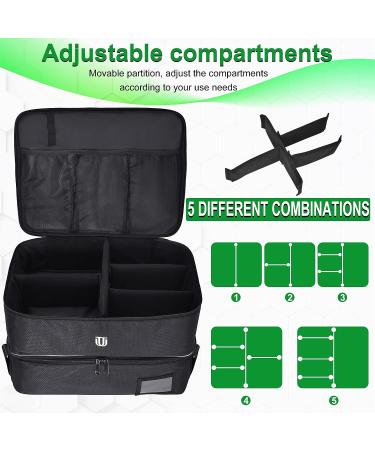 Jaffzora Golf Trunk Organizer - Waterproof 2-Layer Car Locker Bag for Golf Gear and Shoes - Perfect Gifts for Men - Black - Buy Online on GoSupps.com