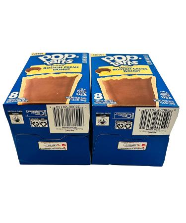 Boston Creme Donut Frosted Pop Tarts - 16 Toaster Pastries, 13.5oz Boxes (Pack of 2) - Buy Online on GoSupps.com