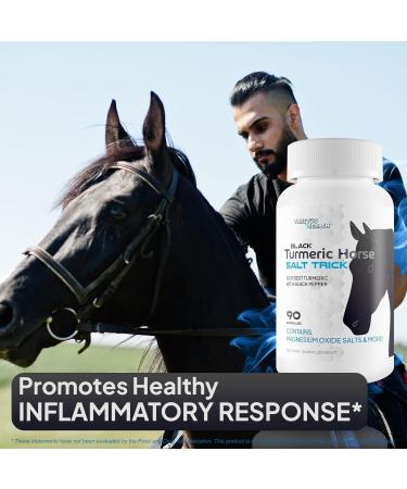 Black Turmeric Horse Salt Trick - Our Best Turmeric with Black Pepper - Ultra High Absorption Natural Formula - Gold Turmeric Curcumin Ginger Supplement - Curcumin Turmiric with Black Pepper - Buy Online on GoSupps.com