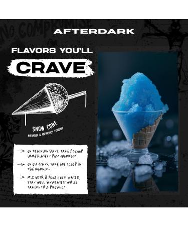AfterDark Supplements Creatine Monohydrate Powder - 10 000mg Power & Endurance Blend GMP Certified USA Made 21 Servings - Snow Cone Flavor - Buy Online on GoSupps.com