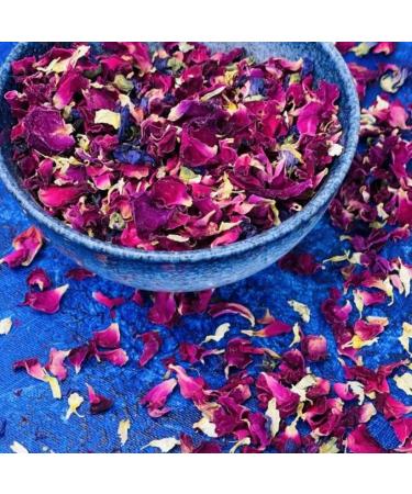 Edible 'Winter Berry' - 50g- Dried Flower Petal Mix - Red Rose White Daisy and Purple Mallow - Food Grade - Culinary - Cake - Bake - Decoration (413) - Buy Online on GoSupps.com
