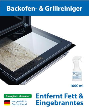 Oven & Grill Cleaner - 2 x 1L Biodegradable Odorless Removes Grease & Residues - AK Variochemie Made in Germany - Buy Online on GoSupps.com