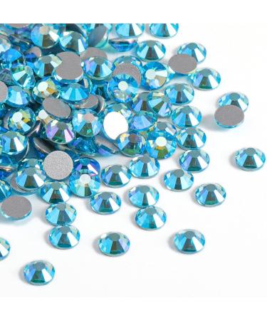 Beadsland 1440 Pcs Flat Back Rhinestones - Aquamarine Nail Crystals SS20 (4.6-4.8mm) for Stunning Nail Art - Buy Online on GoSupps.com