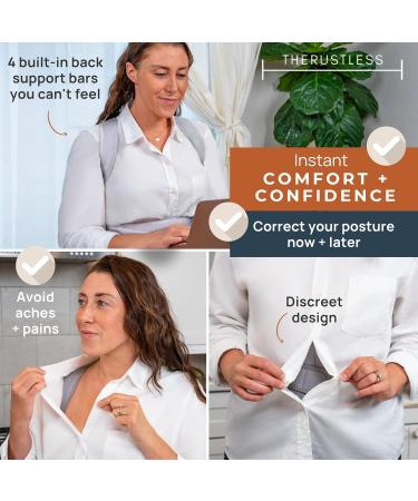 Posture Corrector for Men & Women - Comfortable Back Brace & Spine Support - XXL Gray - Buy Online on GoSupps.com