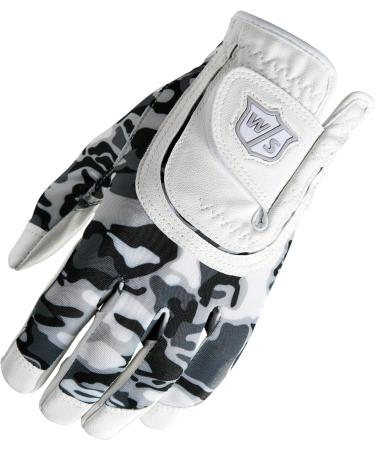Wilson Staff Fit-All JR Golf Glove - Youth Left Hand One Size - White & Black - International Shipping Available - Buy Online on GoSupps.com
