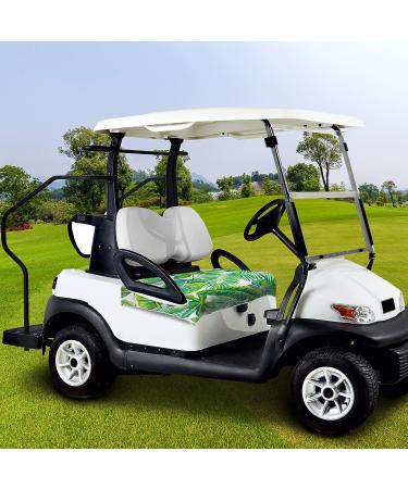 ENYORSEL Golf Cart Seat Covers - 100% Microfiber Towel/Blanket with Unique Tropical Palm Patterns - Universal Fit for EZGO, Yamaha & Club Car - 52x32'' - Easy to Install and Clean - Set of 2 - Buy Online on GoSupps.com
