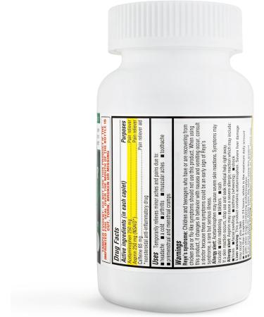 Timely Extra Strength Headache Relief - 200 Caplets Acetaminophen Aspirin & Caffeine for Migraine Body Pain & Muscle Aches - Compare to Excedrin - Made in USA - Buy Online on GoSupps.com