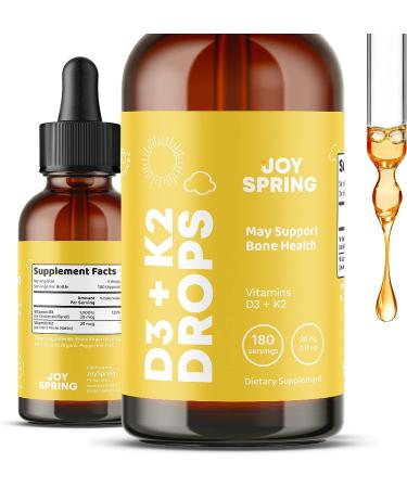 JoySpring Liquid Zinc, Vitamin C & D Drops for Kids - Essential Children's Supplements - Buy Online on GoSupps.com