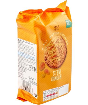 M&S All Butter Oat Cookies with Stem Ginger Chunky Vegetarian - 3 x 200g Packs - Buy Online on GoSupps.com