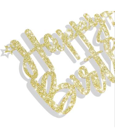 LOVENJOY Happy 95th Birthday Cake Topper Gold Glitter Hello 95 and Fabulous Cake Decoration 95 & Happy Birthday - Buy Online on GoSupps.com