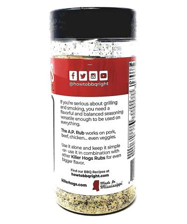 Killer Hogs Barbecue Rub Variety Pack - Original & Hot BBQ Rubs + A.P. Seasoning - 48 oz Total - Buy Online on GoSupps.com
