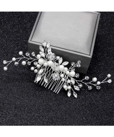 Elegant Bridal Comb - Pearl Hair Accessories for Brides | Wedding Headpiece & Jewelry - Buy Online on GoSupps.com