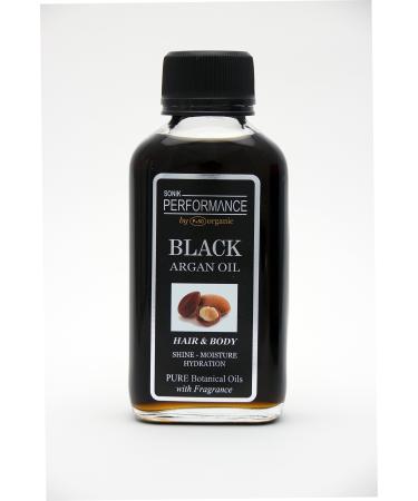 100% PURE MOROCCAN JAMAICAN BLACK ARGAN OIL 125ml - With FRAGRANCE - By SONIK PERFORMANCE | P+50 ORGANIC - For Face Hair Body and Nails. Great for Dermatitis Psoriasis Eczema Brittle Nails Dry Hair & Scalp Burns Pain Stretch Marks Rosacea Cuts Scars Anti-