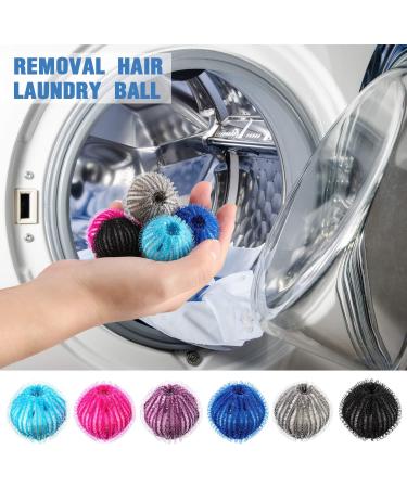 Pet Hair Remover Laundry Balls - Reusable Dryer Balls for Lint Removal - 6 Colors (12 count) - Buy Online on GoSupps.com