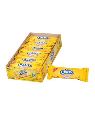 Oreo Golden Sandwich Cookies - Snack Packs, 12 Count Tray, 21.6oz - Pack of 12 - Buy Online on GoSupps.com