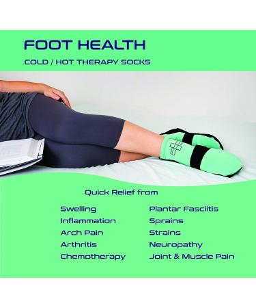 Cold/Hot Therapy Socks with 6 Gel Packs | Compression Strap Plantar Fasciitis Relief | Arch Support & Foot Pain Relief | Neuropathy, Achilles | Storage Bag | Small/Medium - 1 Pair - Buy Online on GoSupps.com