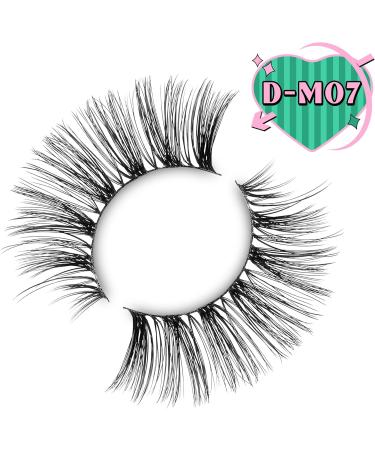10 Pairs D-M07 14mm Mink Full Volume False Lashes | Natural Cat Eye Lashes with Lifting Effect - Buy Online on GoSupps.com