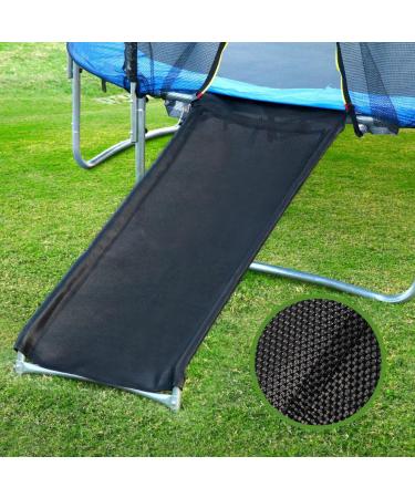 FirstE Trampoline Slide, Width 22" Slide Ladder with Strong Tear Resistant Fabric, Easy to Install Universal Trampoline Accessories Slide, Sturdy Bounce Trampoline Slider for Kids Climb Up&Slide Down tps01