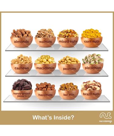 Premium Nuts Gift Basket in Wooden Tray | 12 Assortments | Holiday & Birthday Gourmet Bouquet | Healthy Kosher Snack Box | Men & Women Care Package - Buy Online on GoSupps.com