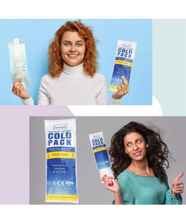 Perineal Ice Packs for Postpartum with Adhesive Strip - 2-in-1 Cold Pack Pads for After Birth - Instant Relief (12 Pack) - Buy Online on GoSupps.com