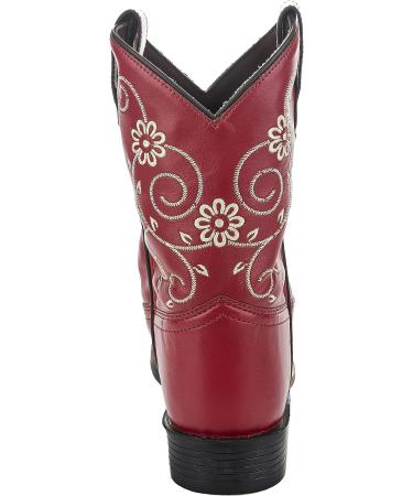 TuffRider Kids Fire Red Floral Western Boot 11 - Red - Buy Online on GoSupps.com