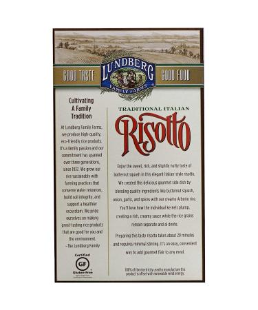 Lundberg Family Farms Traditional Italian Risotto Butternut Squash - Convenient Gluten-Free Side Dish (5.8 oz 6-Pack) - Buy Online on GoSupps.com