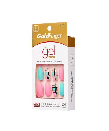 Gold Finger Full Cover Gel Nails - Ready to Wear Glam Manicure - Buy Online on GoSupps.com