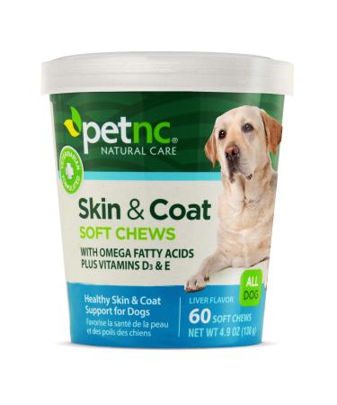 petnc NATURAL CARE Skin & Coat Liver Flavor All Dog 60 Soft Chews