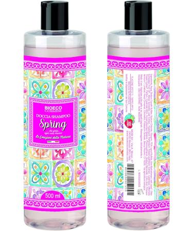 MGM srl Bioeco shower Shampoo Spring natural fragrance 500 ml - Buy Online on GoSupps.com