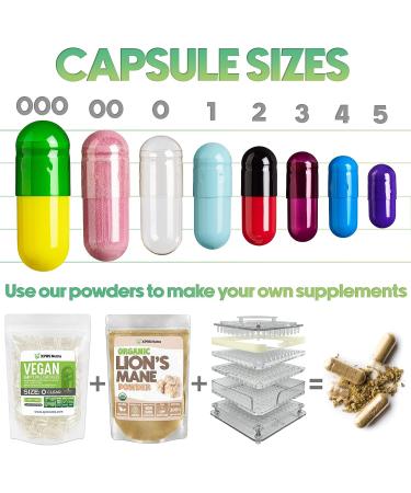 XPRS Nutra Size 00 Gelatin Empty Capsules - 1000 Count - DIY Supplement Filling - Clear Separated Empty 00 Capsules - Buy Online on GoSupps.com