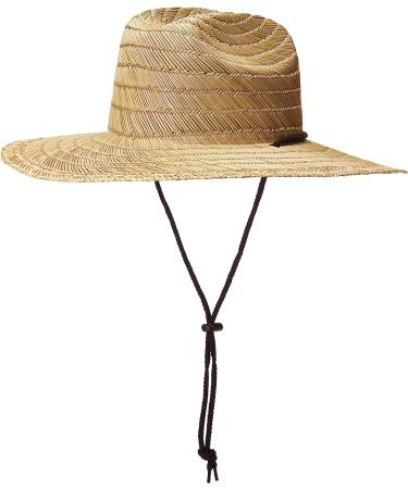 Quiksilver Men's Pierside Lifeguard Beach Sun Straw Hat L/XL - Natural/Black - Buy Online on GoSupps.com
