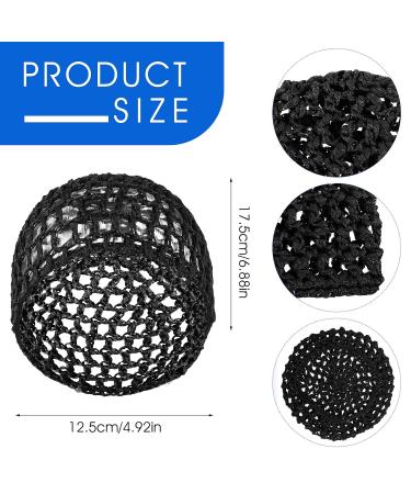 2PCS Women's Mesh Crochet Hair Net Snoods - Knit Sleep Cap & Hair Cover Accessory - Buy Online on GoSupps.com
