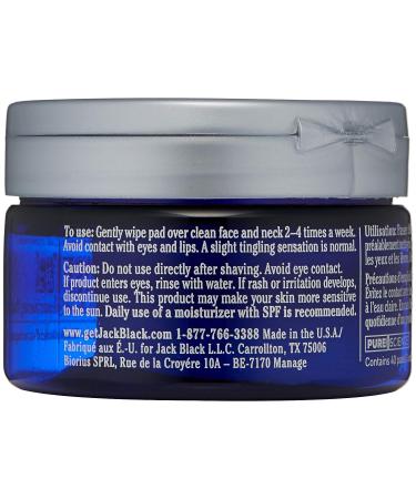 Jack Black Power Peel Multi-Acid Resurfacing Pads 45 Count - Effective Exfoliation Treatment - Buy Online on GoSupps.com