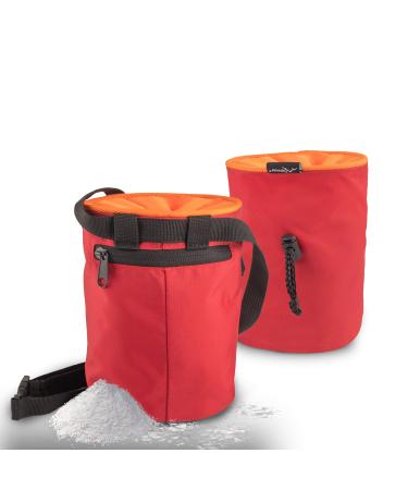 TOPSIDE Chalk Bag for climbing and bouldering red