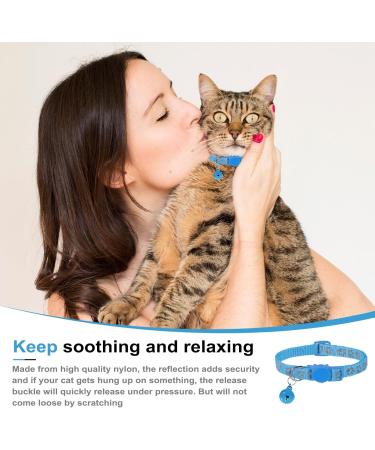 Neuwehe Cat Dishes & Leash Set | Adjustable Cat Harness for Small Dogs & Big Cats (L Blue) | Outbreak-Proof Cat Tableware - Buy Online on GoSupps.com