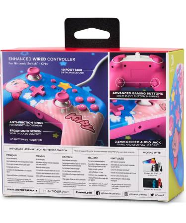 PowerA Enhanced Wired Controller for Nintendo Switch - Kirby | Officially Licensed - Buy Online on GoSupps.com